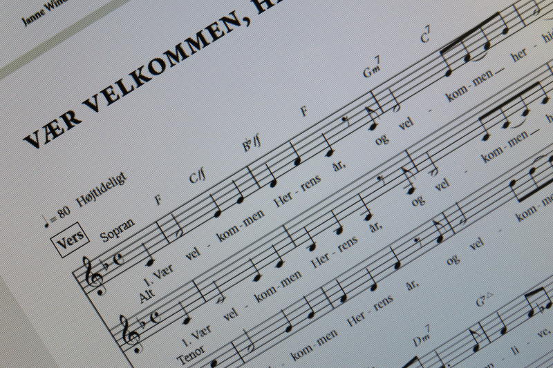 Vær velkommen, Herrens år (nytår) (F) (Download svært kor-arrangement S-A-T) - Billede 2